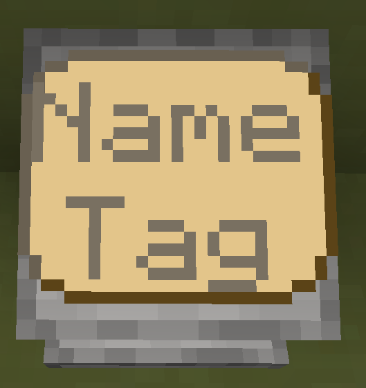 Name Tag Text